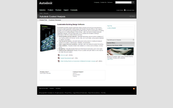 Autodesk Ecotect Software