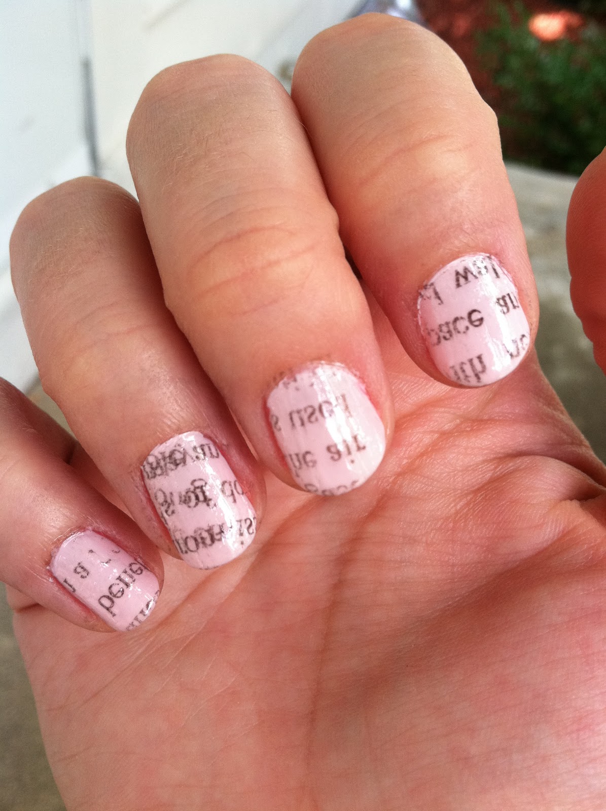 Can You Make Newspaper Nails With Water