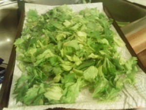 Celery Greens Recipe