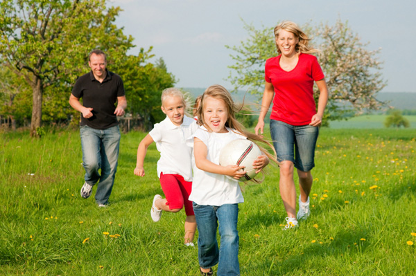 Children Playing Games Outside