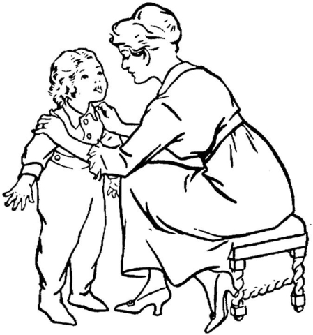 Children Reading Books Coloring Pages