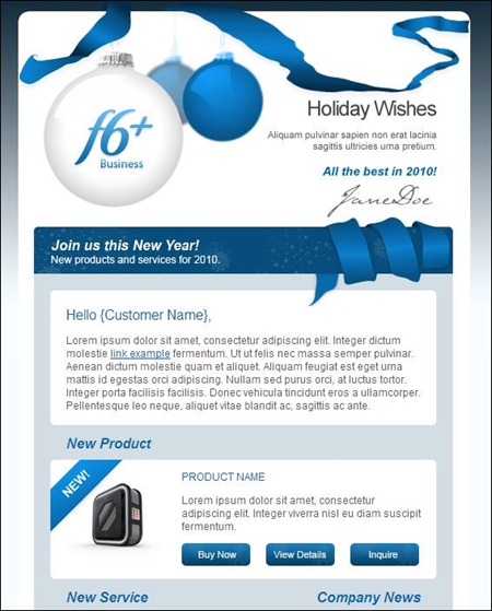 Christmas Newsletter Layout