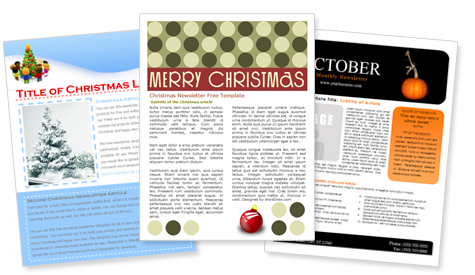 Christmas Newsletter Templates Free Download