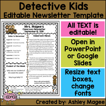 Cute Newsletter Templates For Teachers