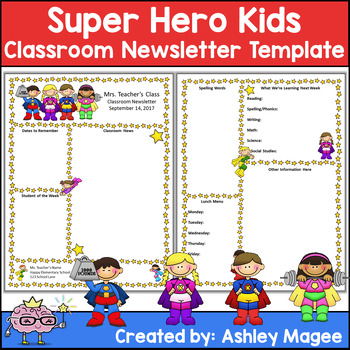 Cute Newsletter Templates For Teachers