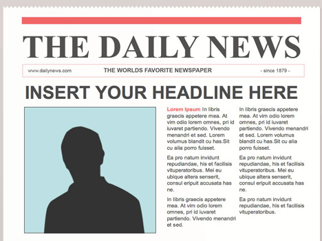 Editable Newspaper Templates Free