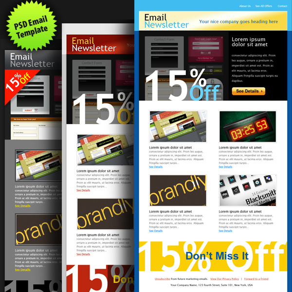 Email Newsletter Templates Free Download