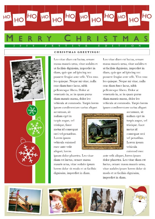 Family Christmas Newsletter Ideas