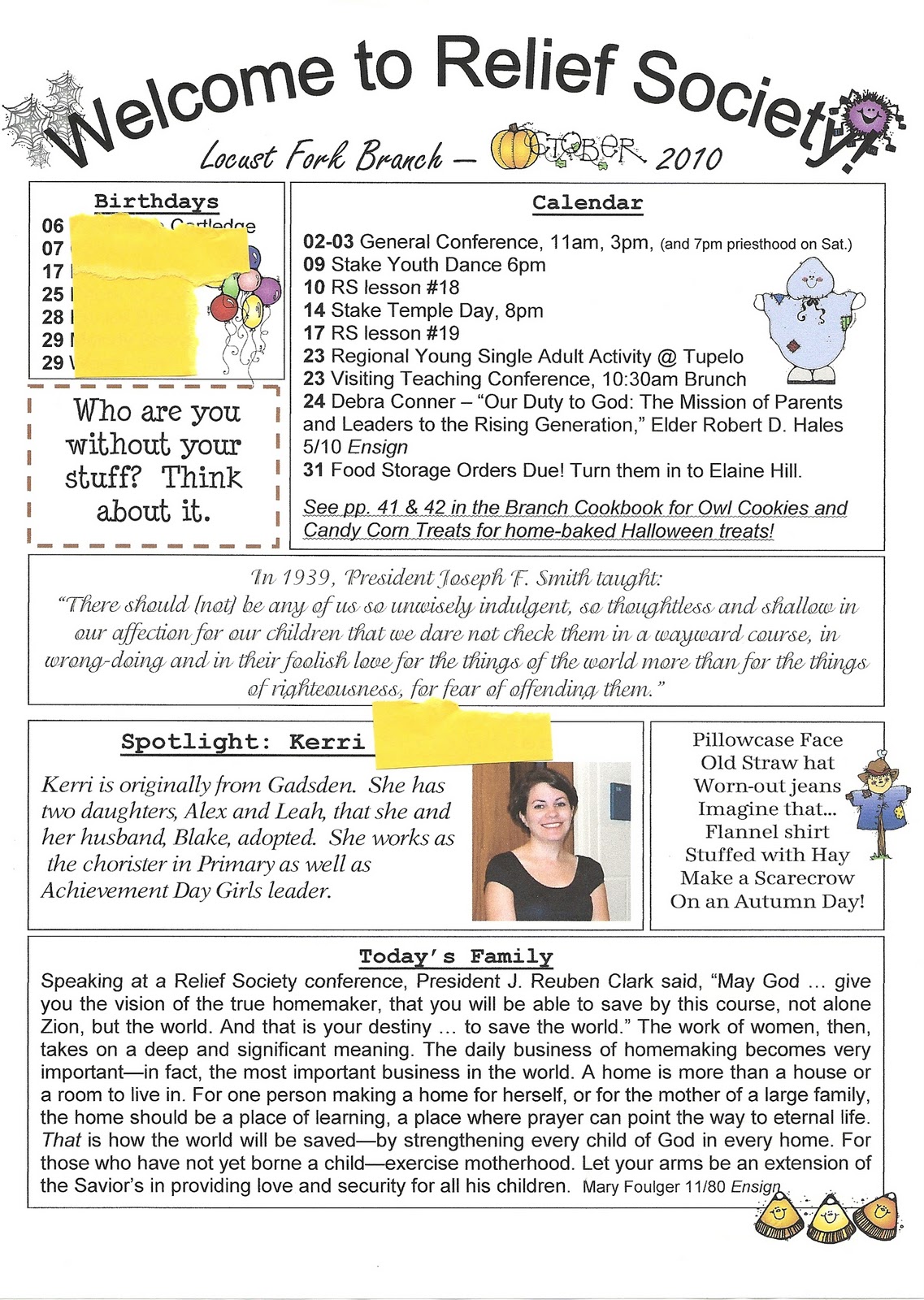 Family Newsletter Ideas