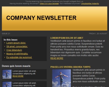 Free Email Newsletter Templates For Microsoft Word