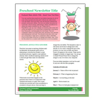 Free School Newsletter Templates For Microsoft Word