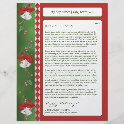 Holiday Newsletter Examples