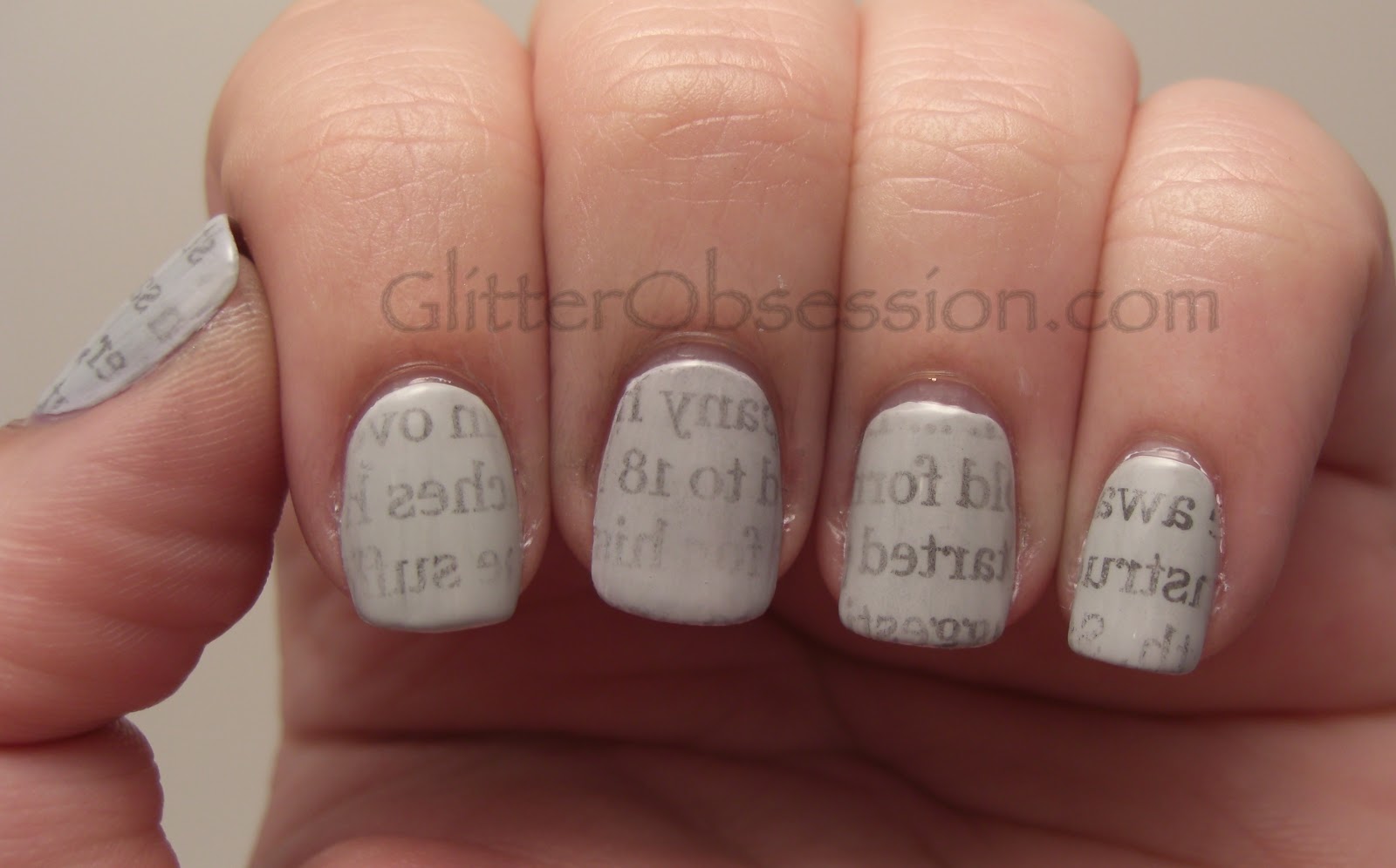 How To Do Newspaper Nails Without Newspaper