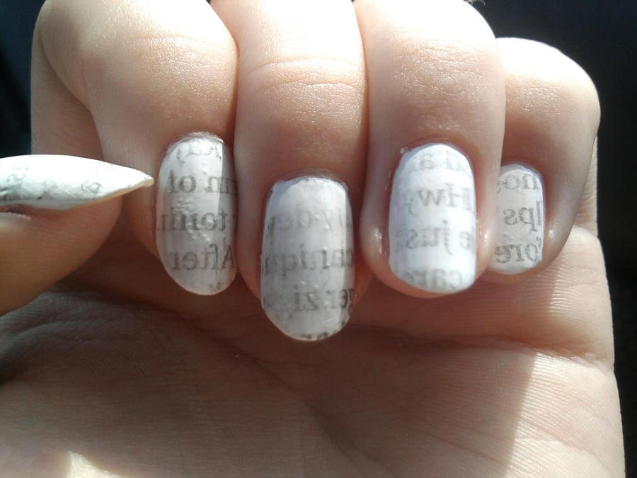 How To Make Newspaper Nails Darker