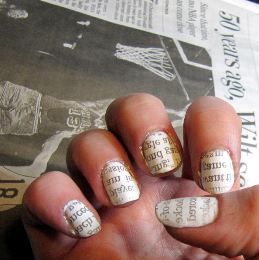 How To Make Newspaper Nails Darker