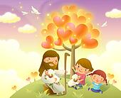 Jesus With Children Clip Art Free