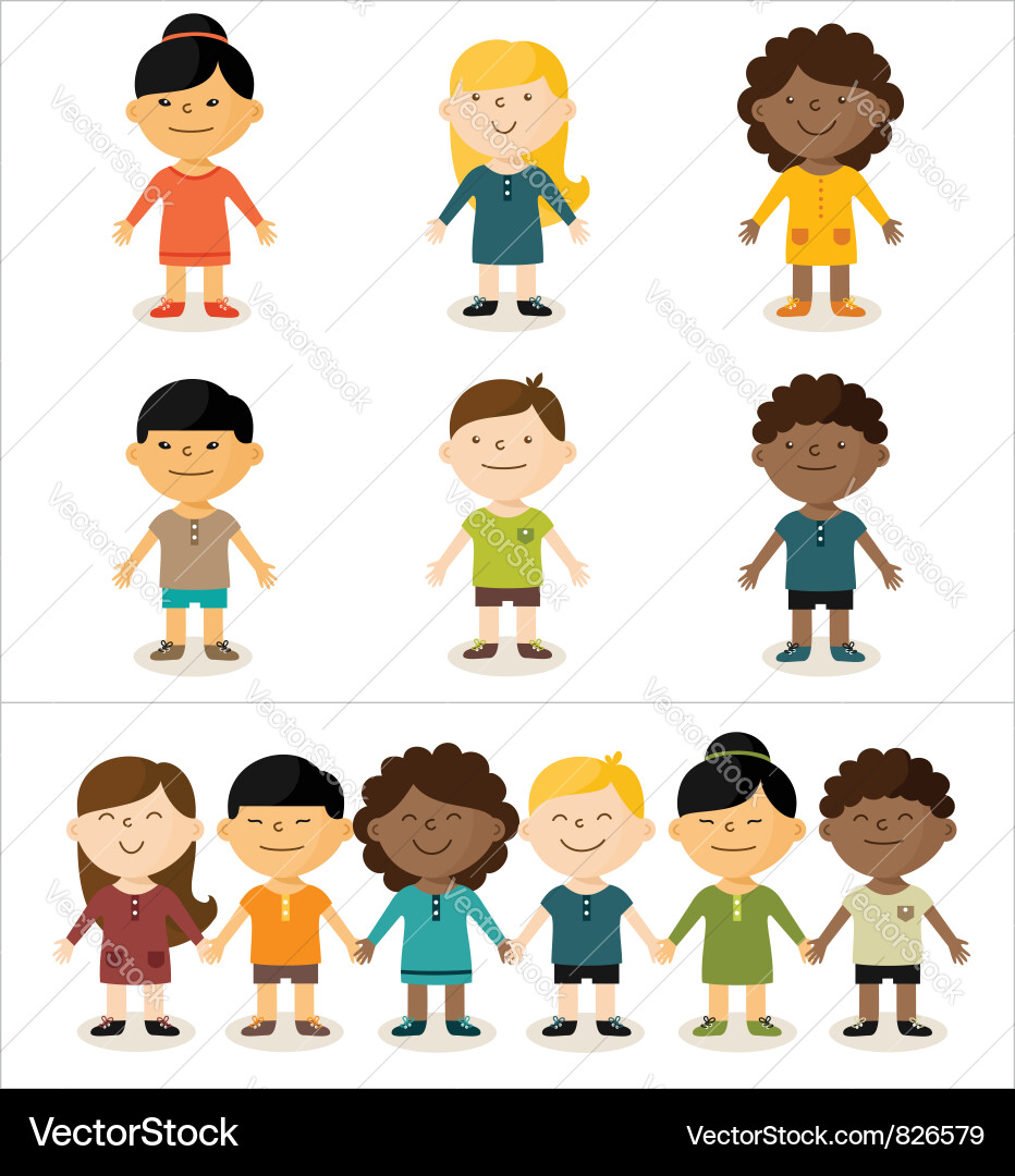 Multicultural Children Clip Art Free