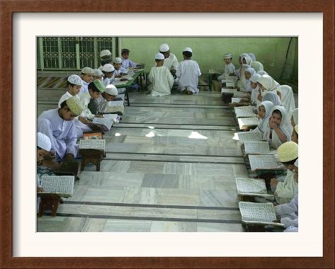 Muslim Children Reading Quran