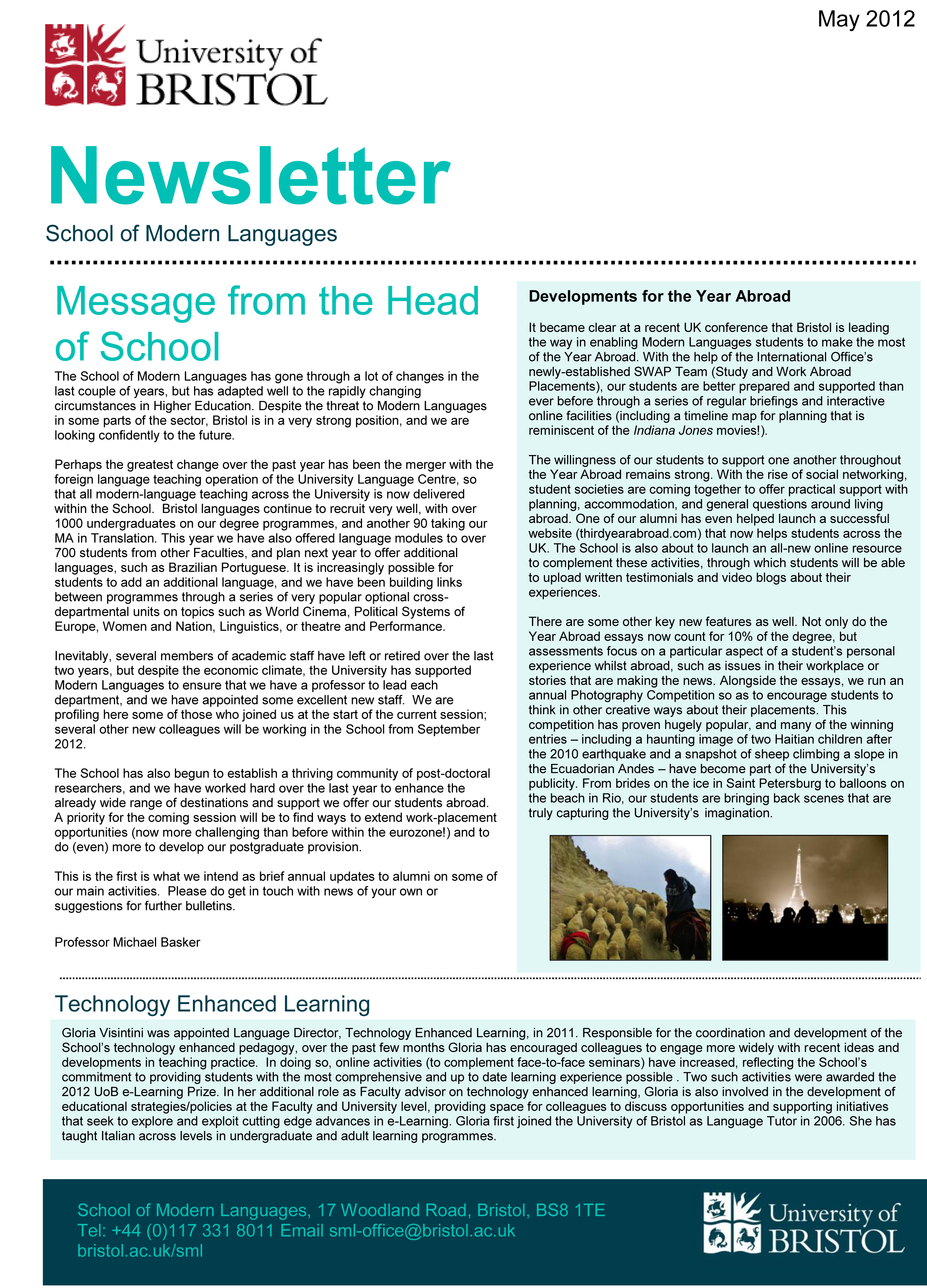 Newsletter Format