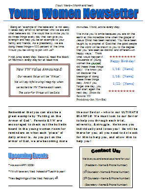 Newsletter Format Microsoft Word