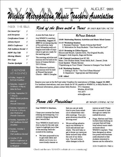 Newsletter Layout Samples