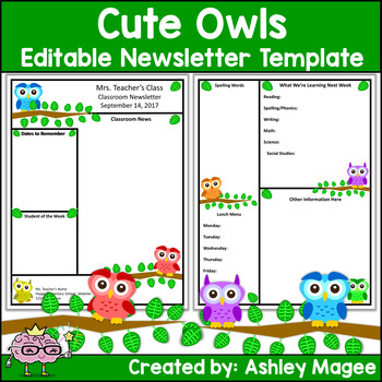 Newsletter Templates For Teachers