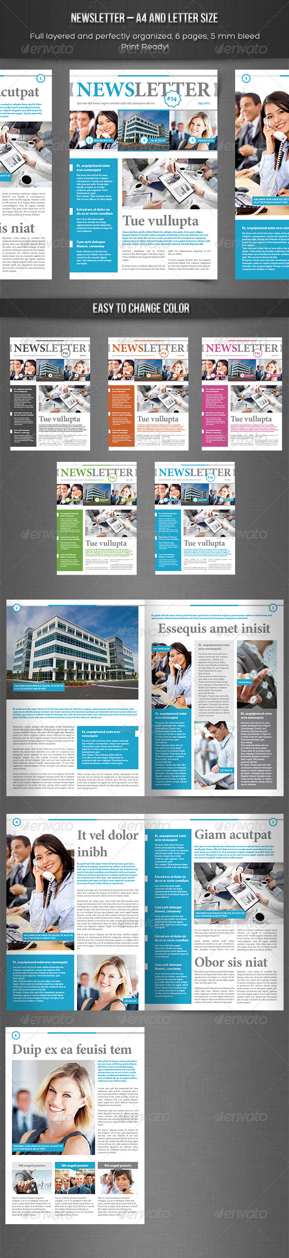 Newsletter Templates Indesign