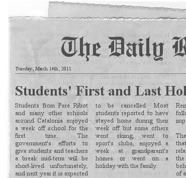 Newspaper Article Template