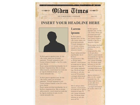 Newspaper Article Template Word