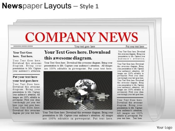 Newspaper Background Ppt