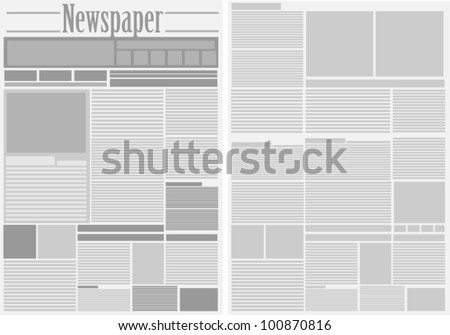 Newspaper Background Vector