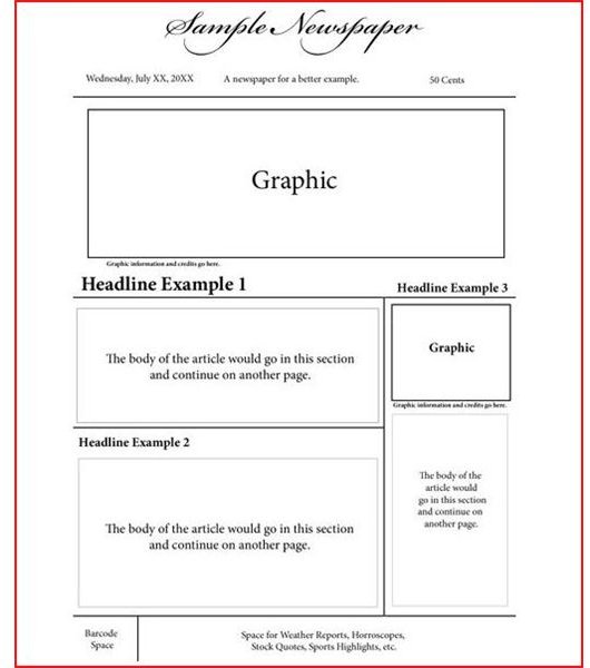 Newspaper Front Page Template Indesign