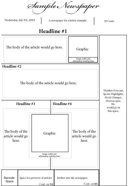 Newspaper Front Page Template Photoshop