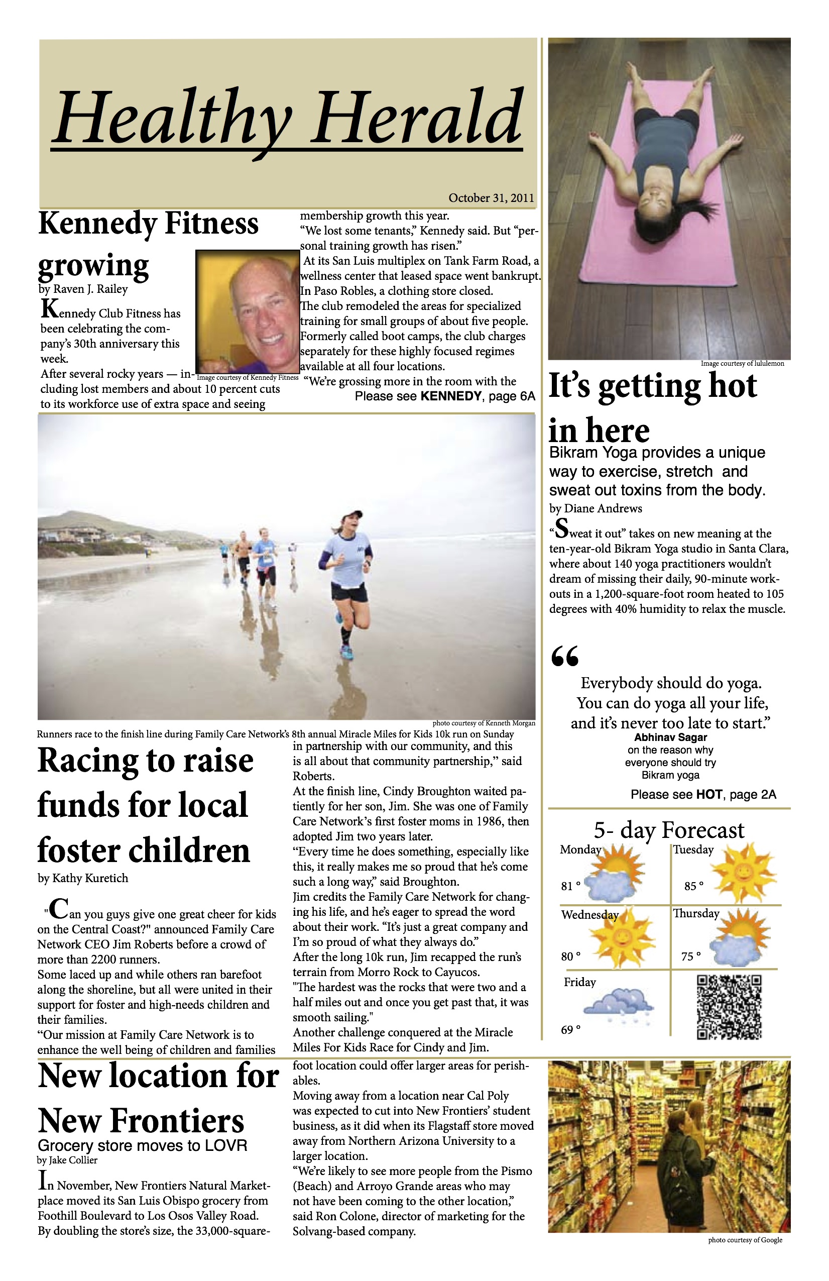 Newspaper Layout Front Page