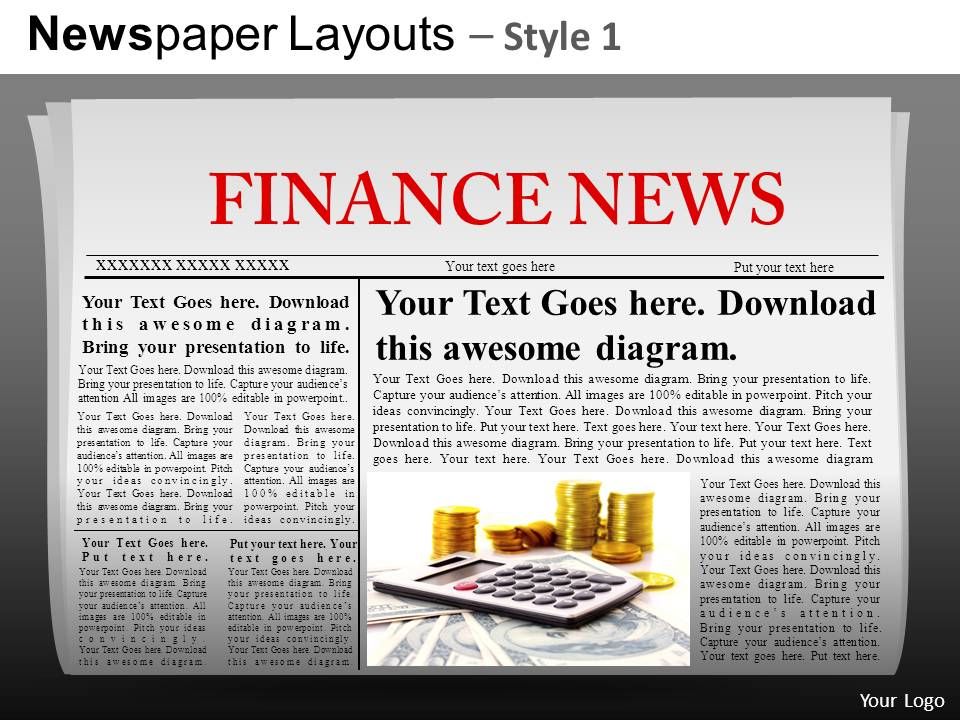 Newspaper Layout Template For Powerpoint