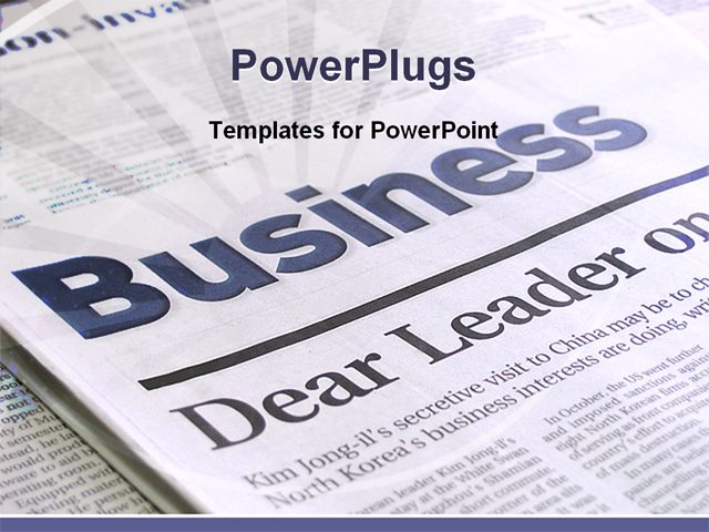 Newspaper Layout Template For Powerpoint