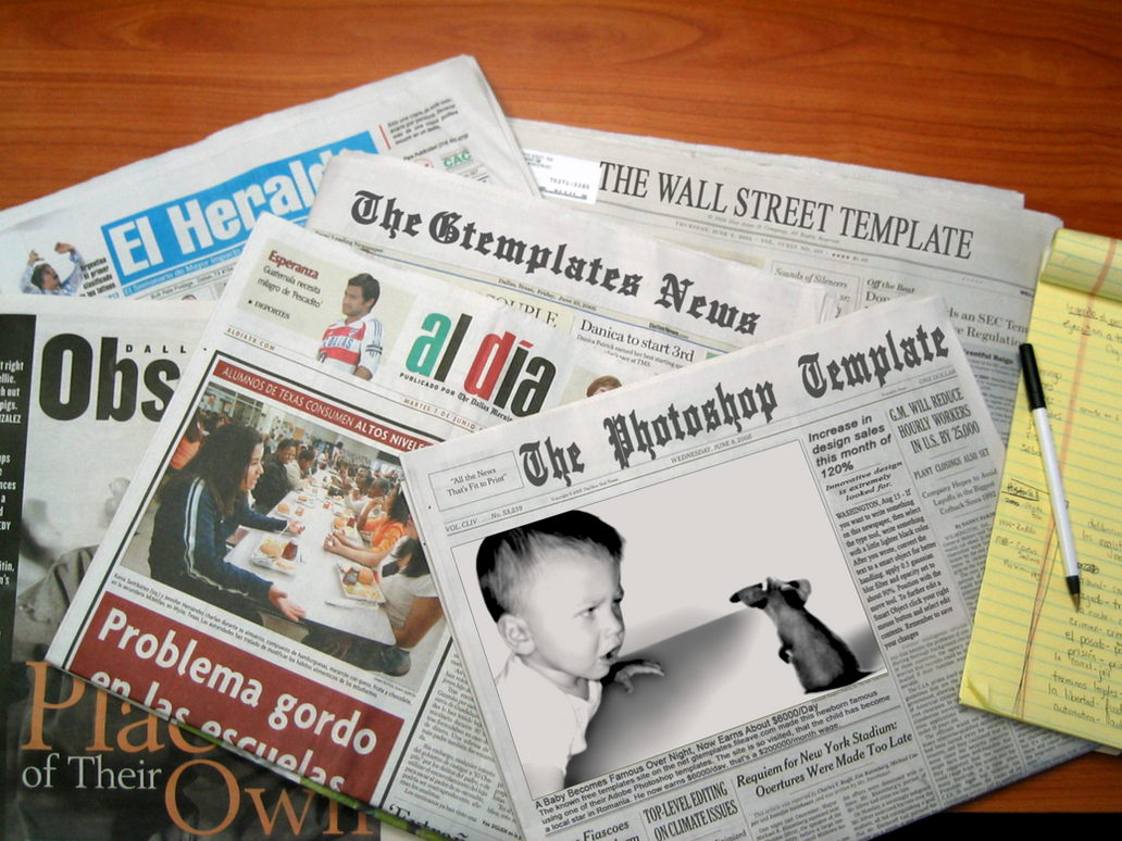 Newspaper Layout Template Free Download