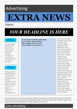 Newspaper Layout Template Microsoft Word