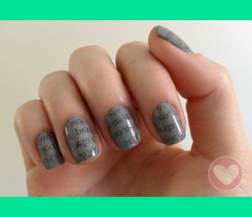 Newspaper Nails