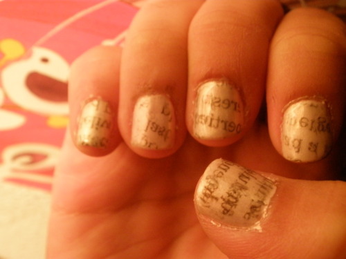 Newspaper Nails