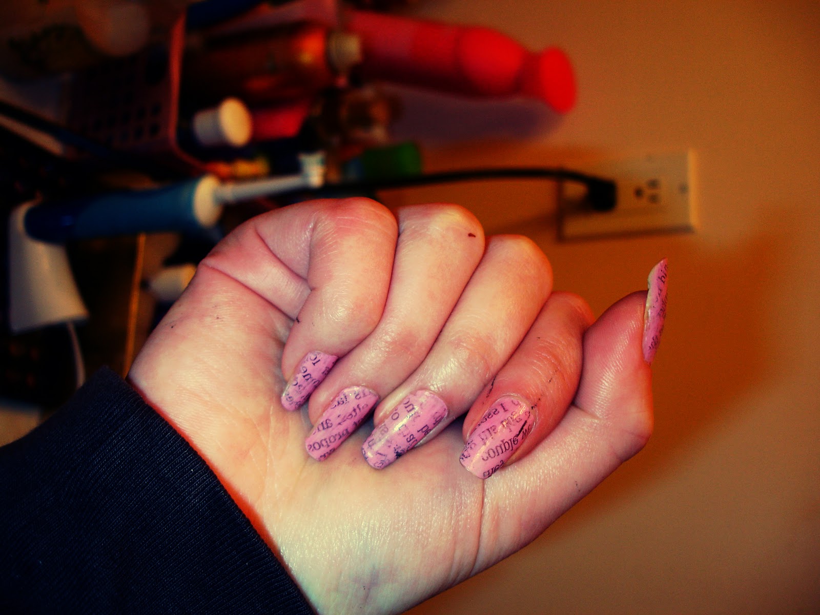 Newspaper Nails