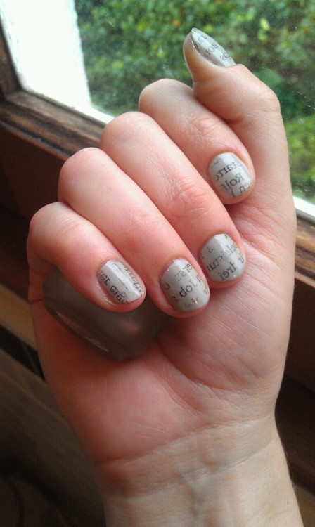 Newspaper Nails Without Rubbing Alcohol Or Vodka