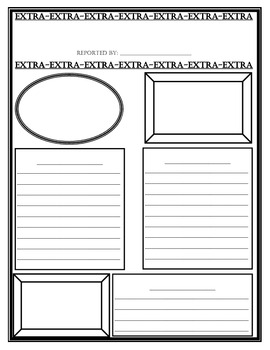 Newspaper Template For Kids Printable