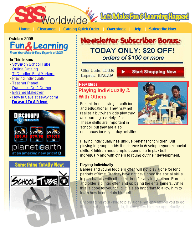 Preschool Newsletter Examples