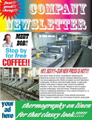 Print Newsletter Design Ideas