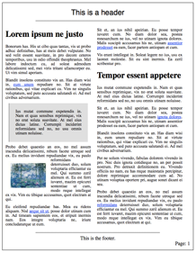 Sample Newsletter Layout