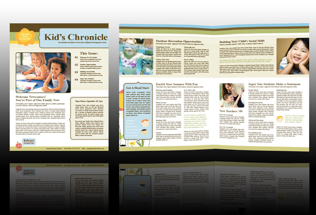 School Newsletter Design Templates