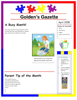 School Newsletter Examples