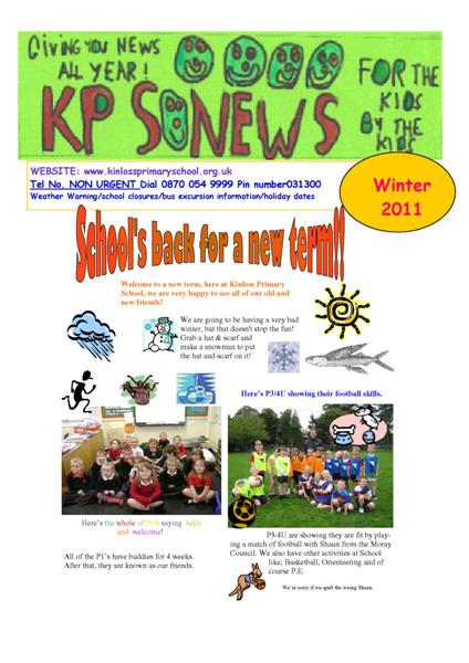 School Newsletter Format